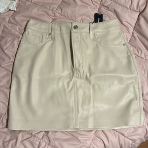 Faux Leather Skirt